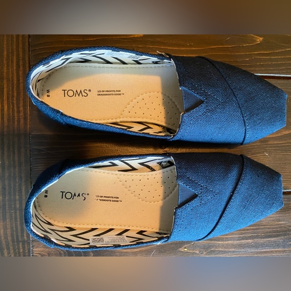 Toms Alpargata canvas Blue Size 8 - Picture 2 of 5